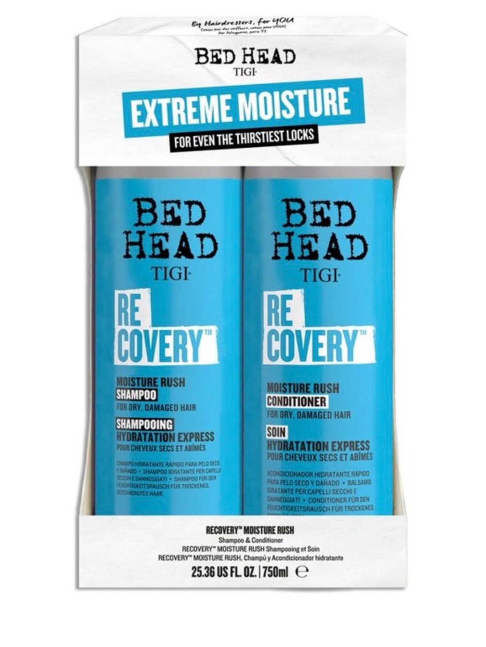 TIGI Bed Head Recovery Shampoo & Conditioner 25.36 fl oz each
New in Box